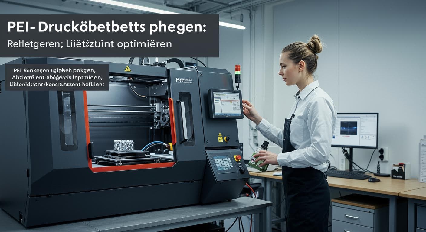 PEI-Druckbett pflegen: Reinigen, Abkühlen und Haftung optimieren