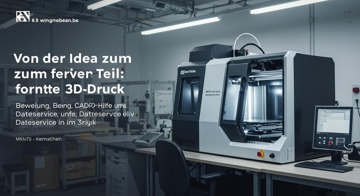 Von der Idee zum fertigen Teil: Beratung, CAD-Hilfe und Datenservice im 3D-Druck